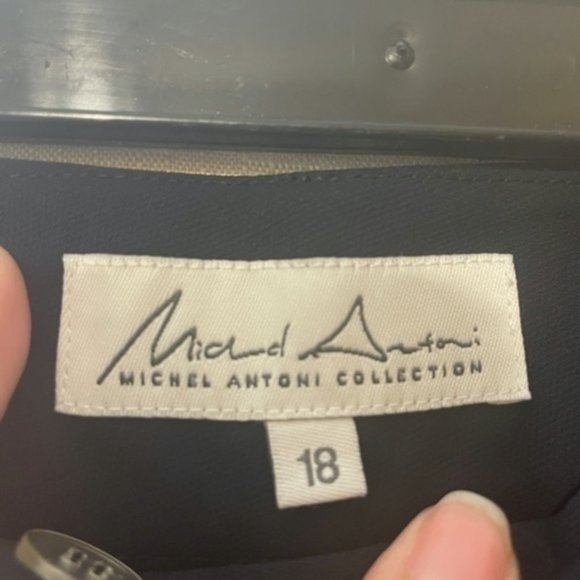 Michel Antoni Collection Womens Polyester Dress Pants Wide Leg Size 18 - Picture 7 of 11